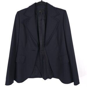 ESCADA NEW WOOL Blend SLOVENIA MADE Blazer Jacket Slits Cuffs 1 Button‎ Size 36